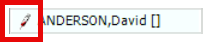 Example appointment with the appointment icon highlighted