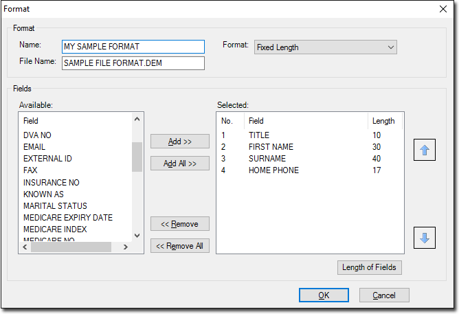Adding or modifying file format